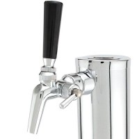 Single, 3" Column, Stainless Steel with Perlick 650SS Faucet